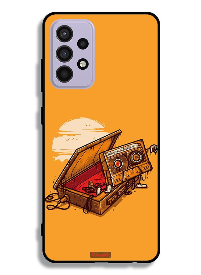 Tolwak Samsung Galaxy A52 4G Protective Case Cover Cassette And Tape Art - Image 1