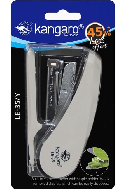 Kangaro Stapler LE-35 Less Effort - Stapling Capacity: 30 Sheets Assorted Colour