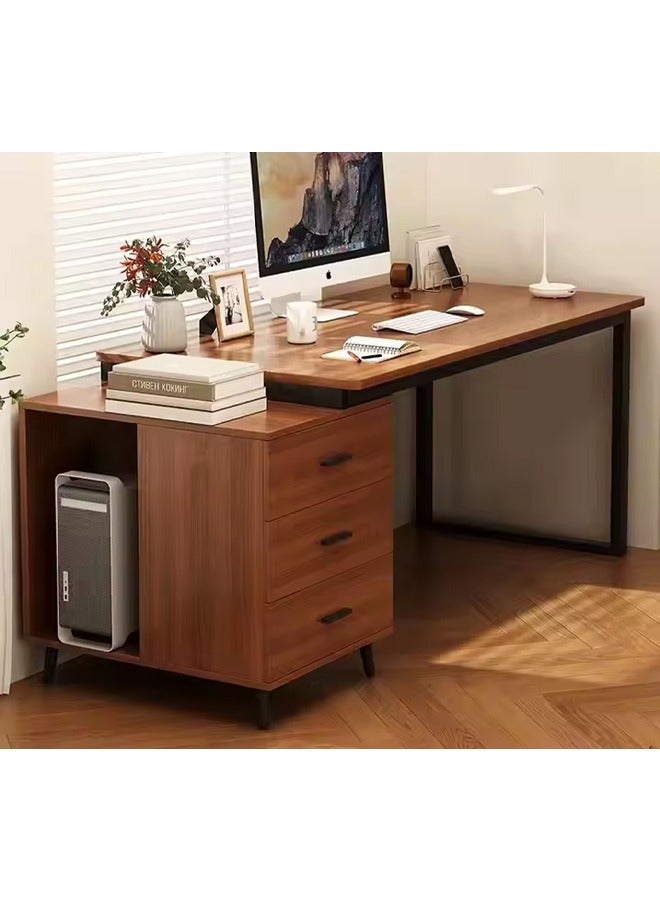 إن كي أكس طاولة كمبيوتر وطاولة متعددة الوظائف للمكتب المنزلي مقاس 120 سم مع 3 أدراج - Image 1