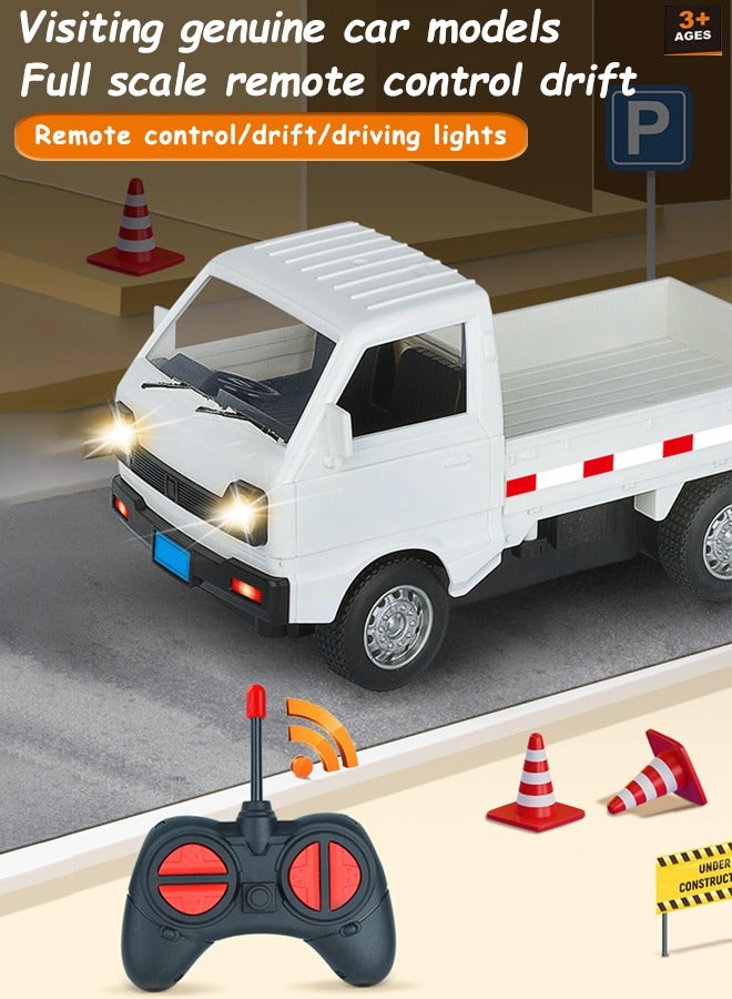Remote Control Car,Children's RC Drift Remote Control Truck,Indoor/outdoor all terrain electric toy car with rechargeable battery and USB, children's gift,Wireless remote control and car model with lights, off-road boy toy car(silvery)  - Image 1