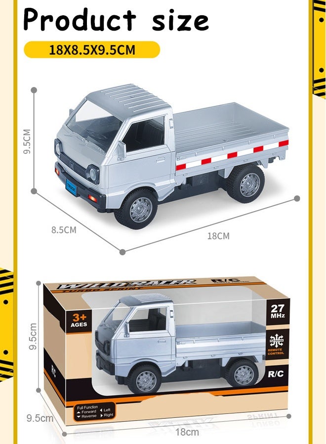 Remote Control Car,Children's RC Drift Remote Control Truck,Indoor/outdoor all terrain electric toy car with rechargeable battery and USB, children's gift,Wireless remote control and car model with lights, off-road boy toy car(silvery)  - Image 2