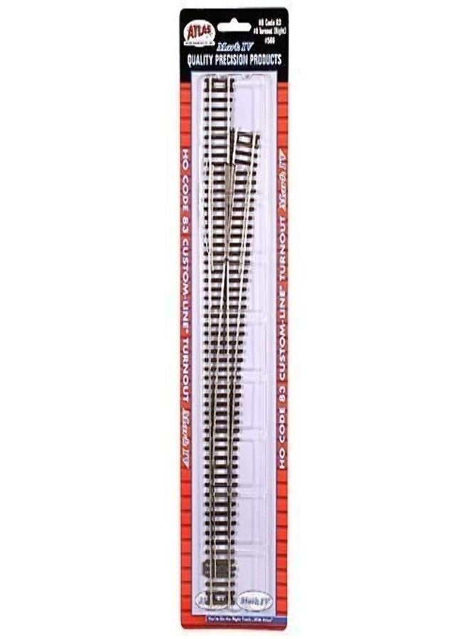 ATLAS Code 83 Nickel Silver #8 Custom-Line Turnout Right HO Scale Atlas Trains - Image 2
