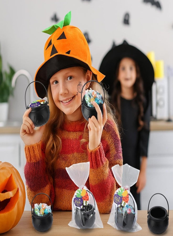 Roowest 24 Sets Halloween Party Favors, Halloween Mini Cauldrons Card Opp Bags Goodie Bag Fillers Gifts Party Supplies Non Candy Trick or Treat for Boys Girls Classroom Rewards - Image 5