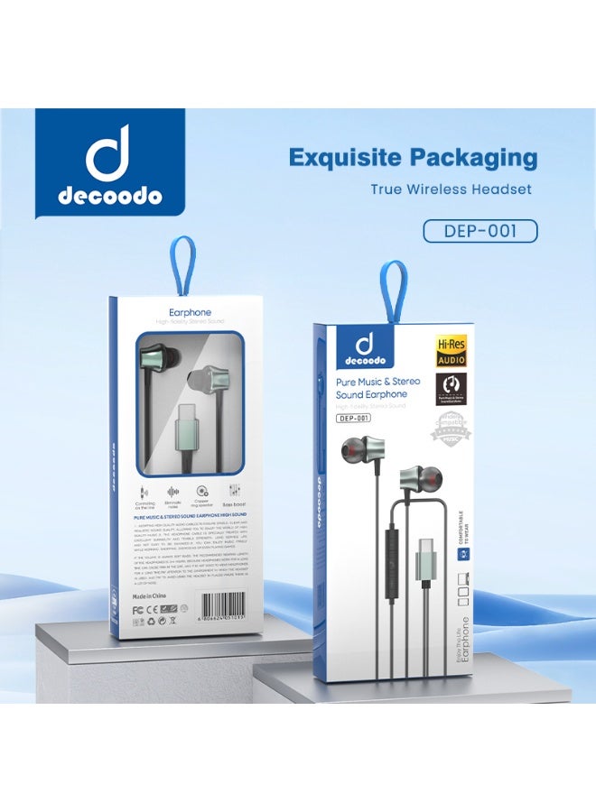 Decoodo Semi In-Ear Hi-Res Type-C Wired Earphone - Image 2