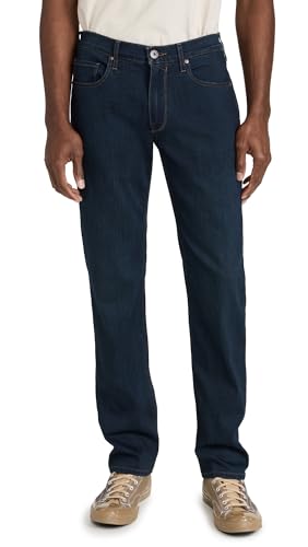 PAIGE Men's Normandie Transcend Straight Jeans, Cellar, Blue, 31 - Image 1