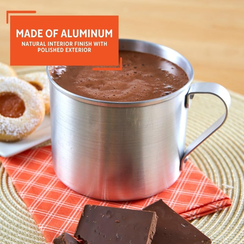 IMUSA USA R200-10WM Aluminum Mug for Stovetop Use or Camping 0.7 Quart, Silver - Image 4