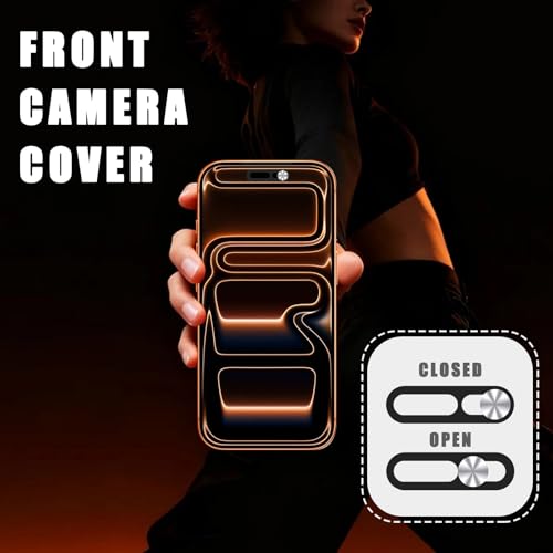 EYSOFT Front Camera Cover Compatible for iPhone 17/17 Air /17 Pro/17 Pro Max,Webcam Cover Protect Privacy and Security,Not Affect Face ID, 2 Pack-Silver - Image 5