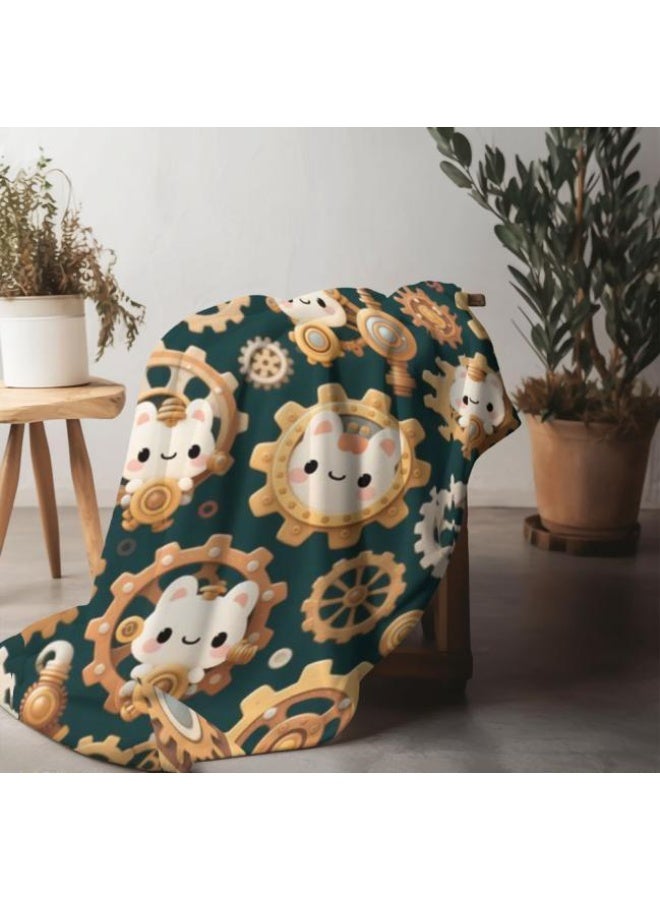 general Baby and children's cartoon flannel thin blanket (warm and comfortable, suitable for sleep, game use) 70cm*100cm - Image 3