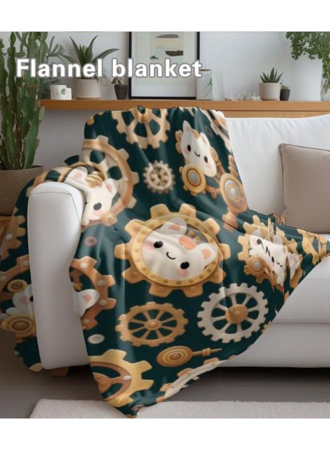 general Baby and children's cartoon flannel thin blanket (warm and comfortable, suitable for sleep, game use) 70cm*100cm - Image 4