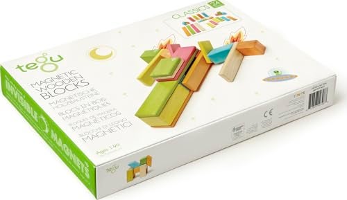 Tegu 24 Piece Tegu Magnetic Wooden Block Set Tints 199 years old - Image 1