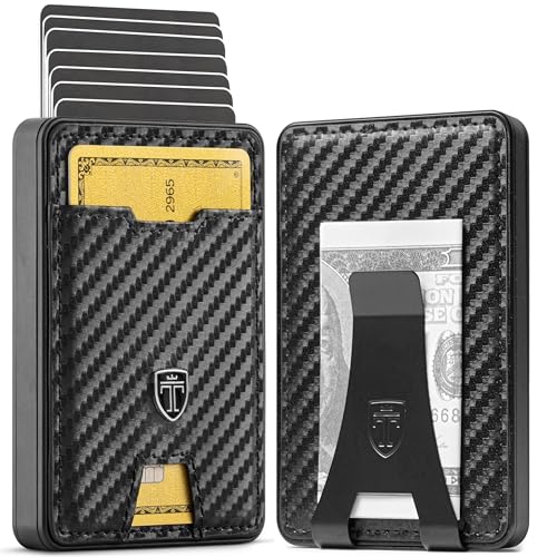 TRAVANDO Swype Slim Wallet for Men Metal RFID Blocking Mens Wallet Card Case (Without AirTag* Pocket) - Image 1