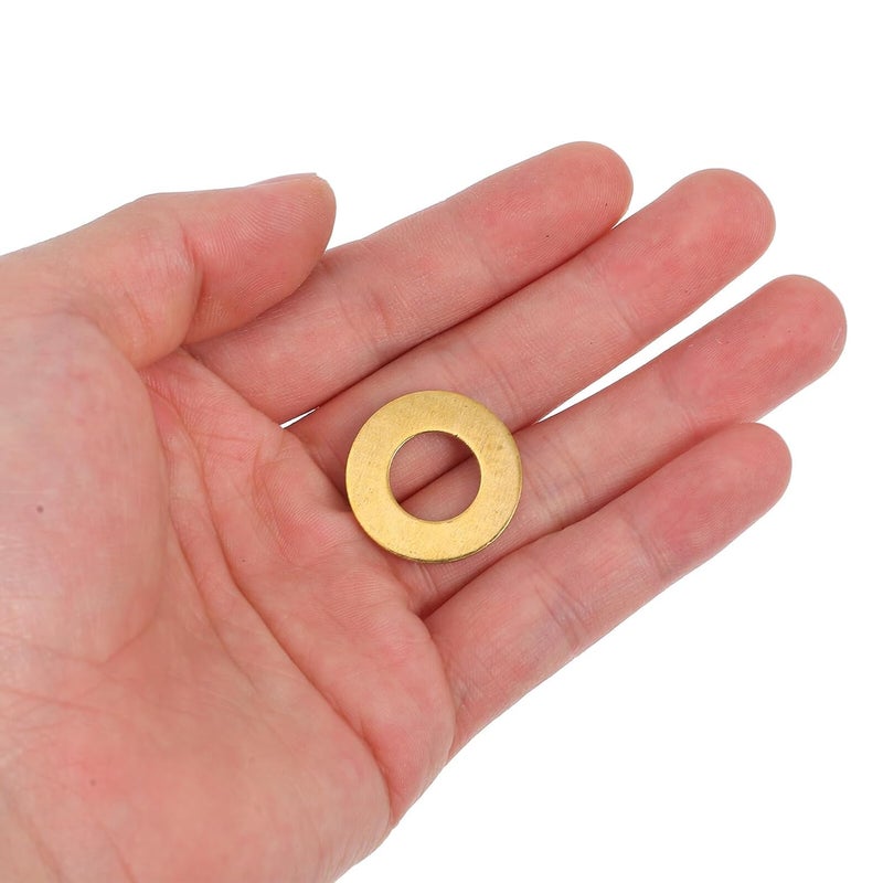 Ergonomic build 50pcs 12mm×24mm×2mm Flat Brass Copper Sealing Washers Kit, Round Crush Hardware Fasteners for Electrical Connections and Mounting Applications All season compatible build Field test upgraded craftsmanship Multi stock guarantee supply Water rust proof All space matching look Multi-purpose fine material Sufficient order stock Diverse purchase options Odor resistant All environment compatible One piece build Daily repeated use trusted quality Economical varied design options Wide use compliant quality Wide range compatible material Long term storage compatible Medium weight Home & professional compatible Assorted color options Polished safe edge Bug proof seal Simple multifunctional build Gulf standard sizing alternatives Protective coating - Image 3