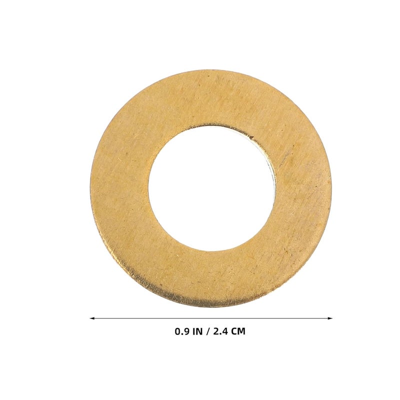 Ergonomic build 50pcs 12mm×24mm×2mm Flat Brass Copper Sealing Washers Kit, Round Crush Hardware Fasteners for Electrical Connections and Mounting Applications All season compatible build Field test upgraded craftsmanship Multi stock guarantee supply Water rust proof All space matching look Multi-purpose fine material Sufficient order stock Diverse purchase options Odor resistant All environment compatible One piece build Daily repeated use trusted quality Economical varied design options Wide use compliant quality Wide range compatible material Long term storage compatible Medium weight Home & professional compatible Assorted color options Polished safe edge Bug proof seal Simple multifunctional build Gulf standard sizing alternatives Protective coating - Image 2
