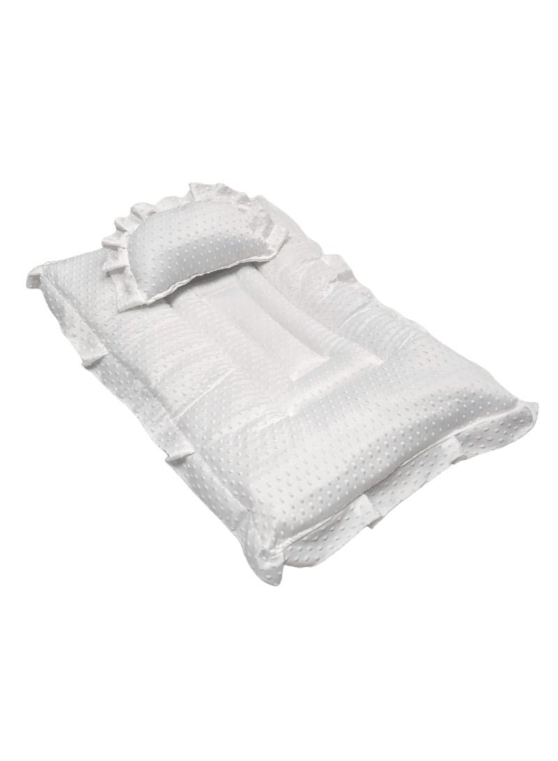 BABYCARA Baby Bed with Thick Mattress Pillow for Newborn Babies 80x55cm  - Image 1