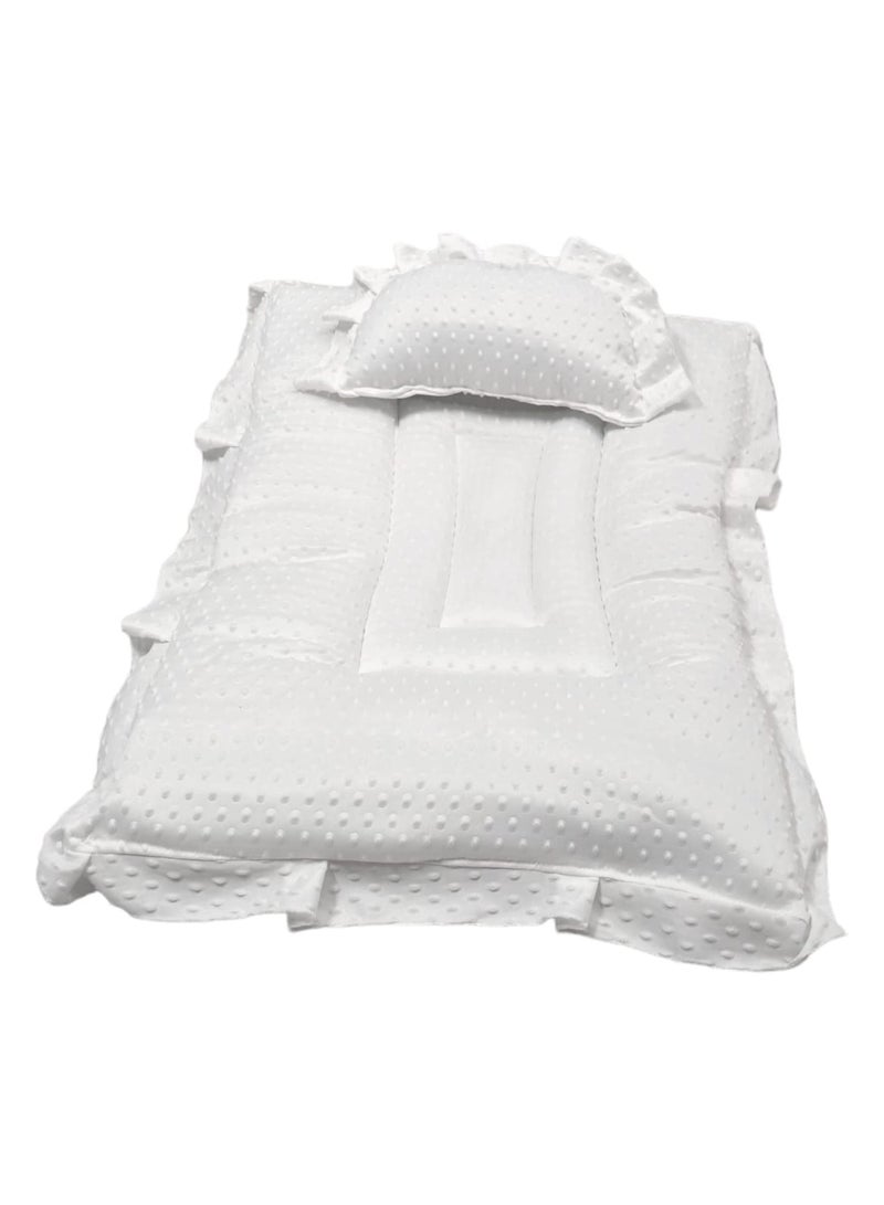 BABYCARA Baby Bed with Thick Mattress Pillow for Newborn Babies 80x55cm  - Image 2