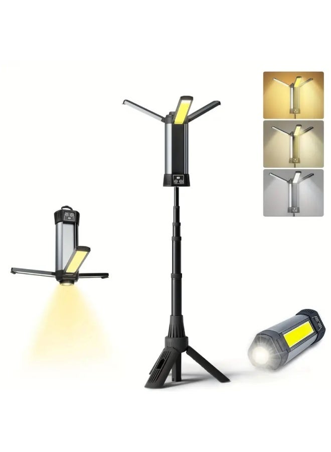 Biki Ultra-Bright Foldable LED Camping Light with Power Bank - Image 1