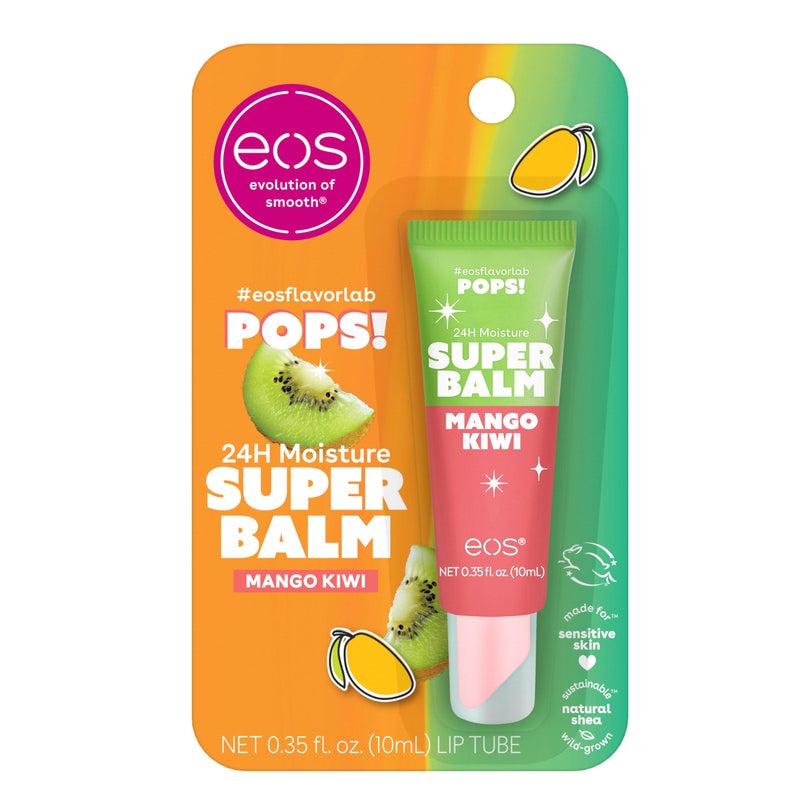 eos 24H Moisture Super Balm- Mango Kiwi, Limited-Edition Lip Mask, Lip Butter, 0.35 fl oz - Image 1