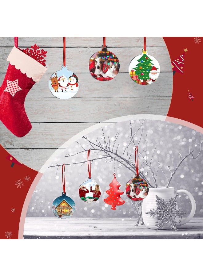TPGP 3 Inch Acrylic Blanks Ornament Acrylic Keychain Blanks Clear Ornaments Clear Discs For Christmas Crafts  - Image 4