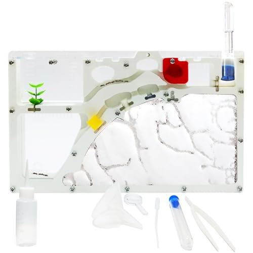 EXBEPE Sand Ant Farm Castle Ant Colony Ecosystem Science Educational Gift Live Ant Habitat to Study Insect Behavior - Image 1