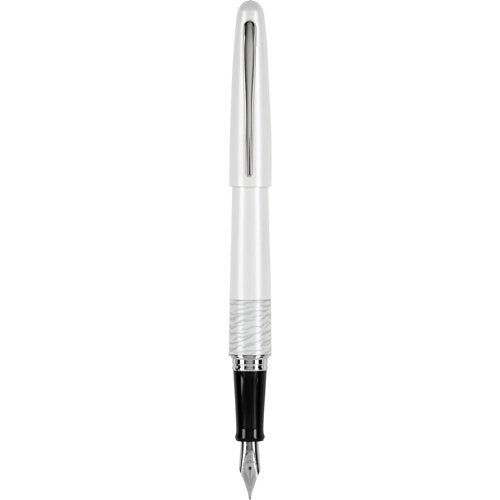 Pilot MR Animal Collection Fountain Pen in Gift Box, Matte White Barrel with White Tiger Accent, Fine Point Stainless Steel Nib, Refillable Black Ink (91141) - Image 4