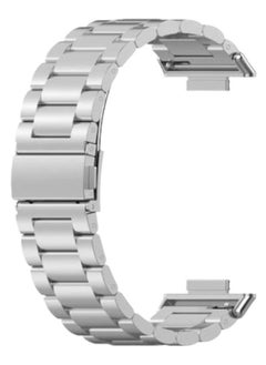 Watch Metal Band for Huawei Fit 2, Huawei Watch Fit 2 Adjustable Stainless Steel Bracelet Compatible with Huawei Watch Fit 2 Silver  - Image 1