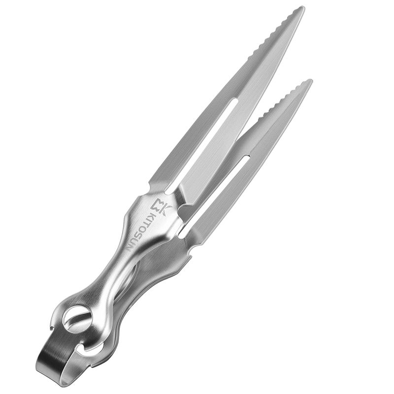 Hookah Tongs Superior Polished Hookah Charcoal Tongs Thick Stainless Metal Narguile Shisha Coals Tongs Durable Heavy Duty Hookah Accessories BBQ Kitchen Clips 88 Long Good Handy Chromium