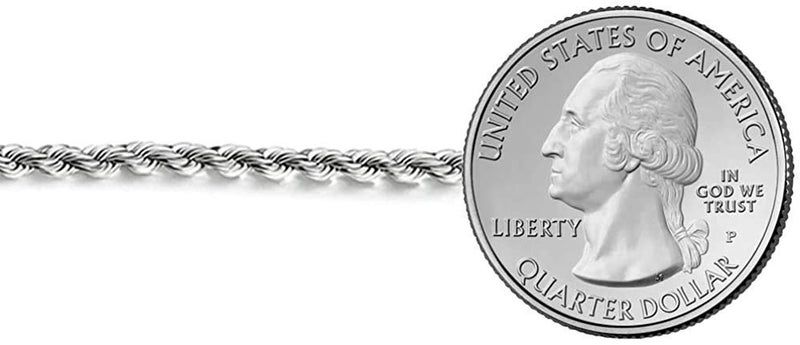 Savlano 925 Sterling Silver 4mm Solid Italian Rope Diamond Cut Twist Link Chain Necklace with Gift Box for Men & Women - Made in Italy - Image 3