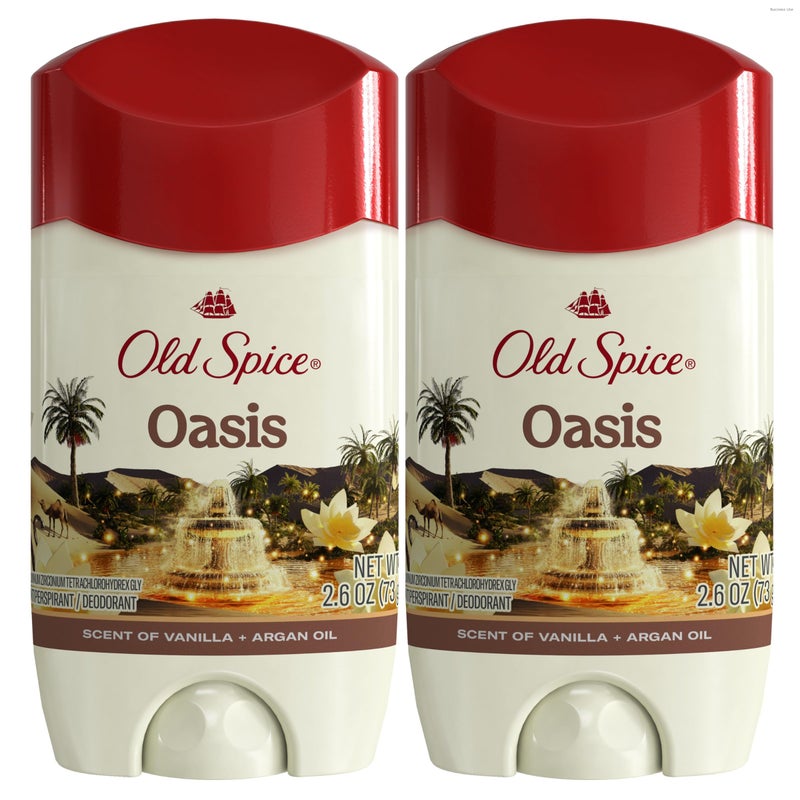 Old Spice Dry Feel Antiperspirant Deodorant for Men 247 Freshness 247 Sweat Odor Protection Gentle on Skin with Skin Conditioners Oasis with Vanilla Argan Oil Scent 26 oz Pack of 2 - Image 3