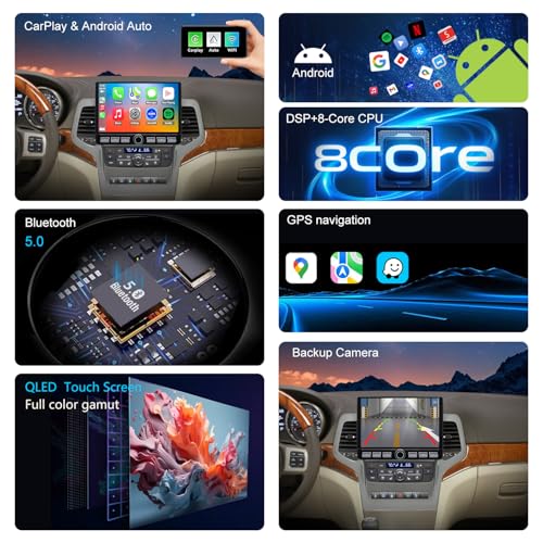 Fuosuc 4G LTE QLED Radio for Jeep Grand Cherokee 2011 2012 2013 Upgrade,8-Core CPU Touch Screen Stereo,Wireless CarPlay & Android Auto,Support OEM SWC and Free Camera - Image 4