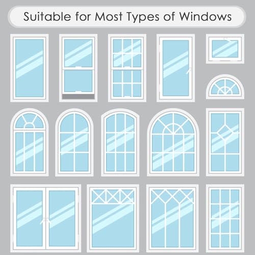 DKTIE Frosted Window Film with Installation Tools Privacy Window Film Frosted Window Sticker Static Cling Film Decorative Window Cling for Home Office UV Protection 35.4 x 78.7 Inch - Image 5