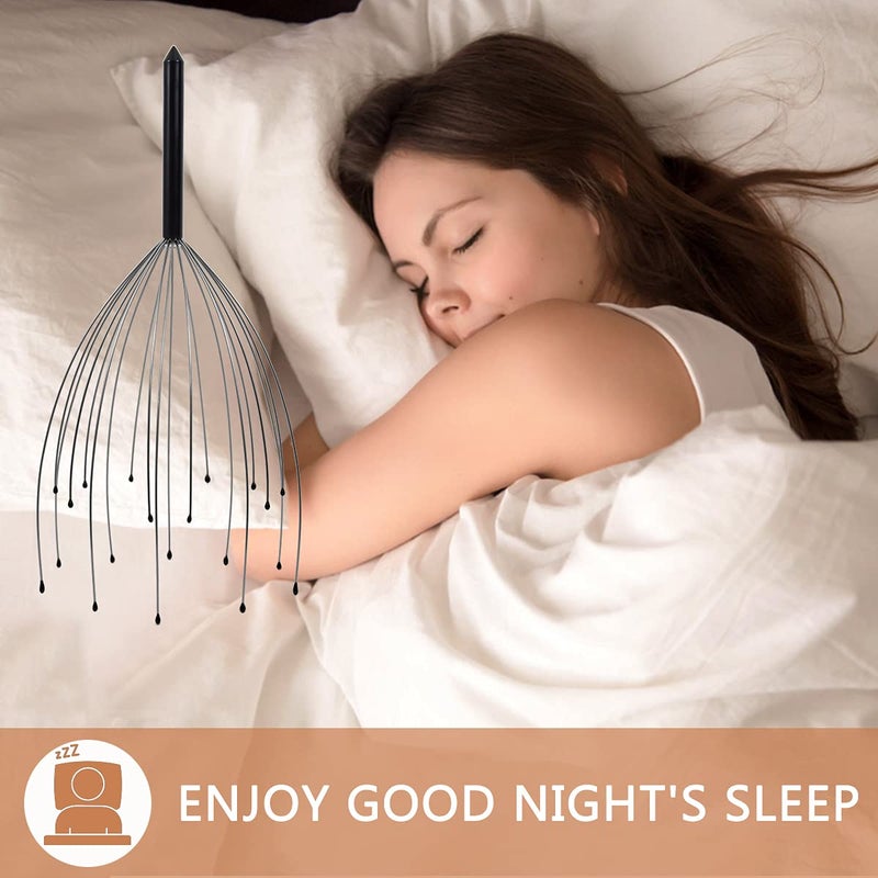 Svjetiq 2 Pack Head Massager Scalp Massager 20 Fingers Handheld Head Massager Scalp Stress Relax for Deep Relaxing, Stocking Stuffers and Gadgets for Men - Image 5