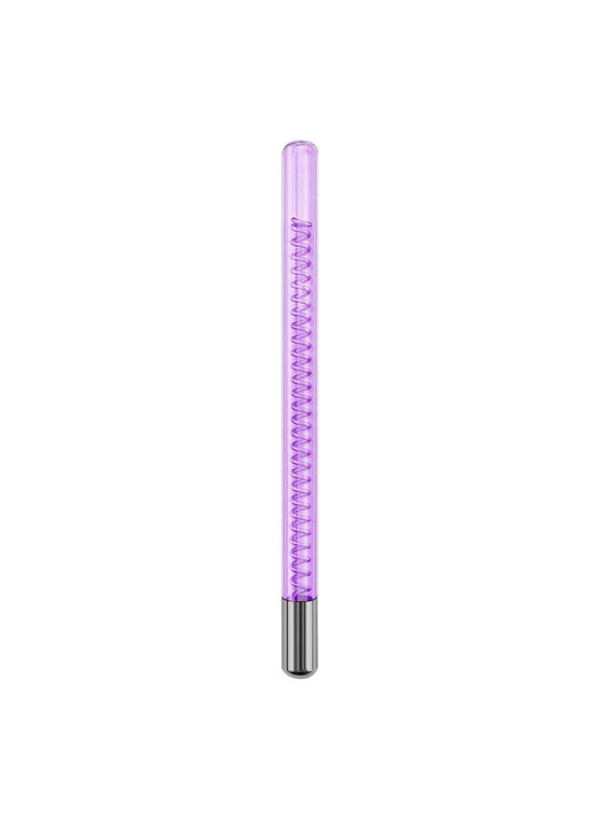 Electrode Wand Glass Tube Handheld Spare Parts for Hi Frequency Instrument ETJX006AS (Purple Tube(Tungsten))