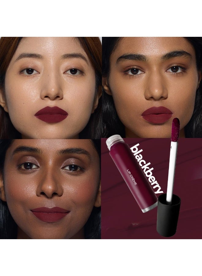 Ruby's Organics Liquid Lipstick, Smooth Cream Texture- Weightless, Highly Pigmented, Soft Velvet Finish, Long Lasting Rich Color, Non-Drying, All Skin Types, Silicon and Paraben Free-Blackberry, 6.5ml - Image 4