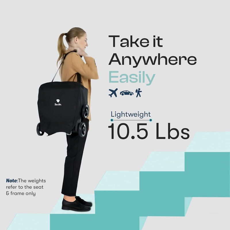 ShaHa Lightweight Stroller For Toddlers Travel Stroller For Airplane With OneHand Fold Baby Umbrella Strollers With Large Sun Canopy And Reclining Backrest Portable Strollers Included Travel Bag - Image 3