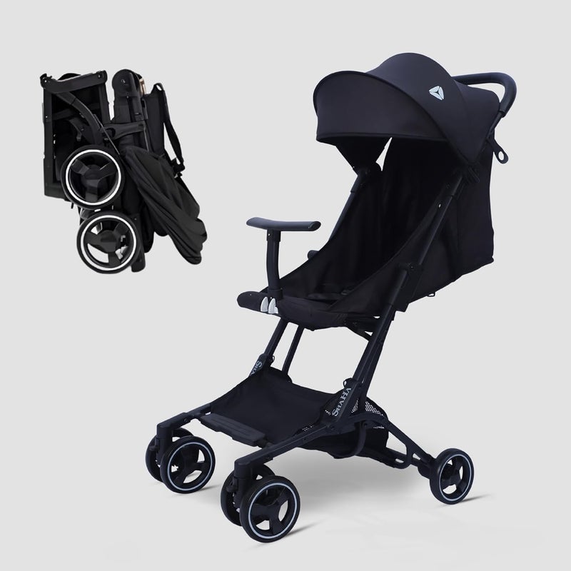 ShaHa Lightweight Stroller For Toddlers Travel Stroller For Airplane With OneHand Fold Baby Umbrella Strollers With Large Sun Canopy And Reclining Backrest Portable Strollers Included Travel Bag - Image 1