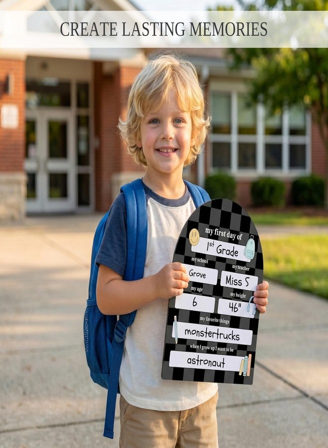 ZICOTO Beautiful First and Last Day of School Board Sign - Modern and Large Back to School Sign for Lasting Memories - Perfect Dry-Erase Photo Prop for Kindergarten - Image 3