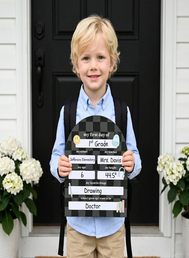 ZICOTO Beautiful First and Last Day of School Board Sign - Modern and Large Back to School Sign for Lasting Memories - Perfect Dry-Erase Photo Prop for Kindergarten - Image 2