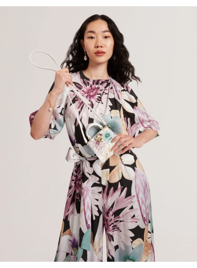 Ted Baker Petal Print Mini Top Handle Rose Detail - Image 2