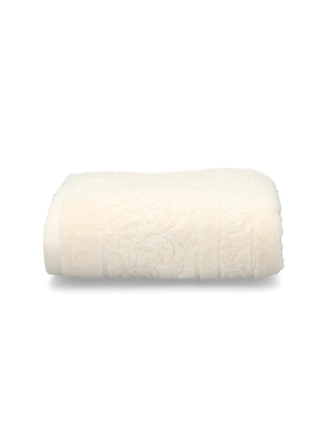 Cannon Soft Highly Absorbent And Quick Drying Bath Towel Ivory 70 X 140Cm - Image 1