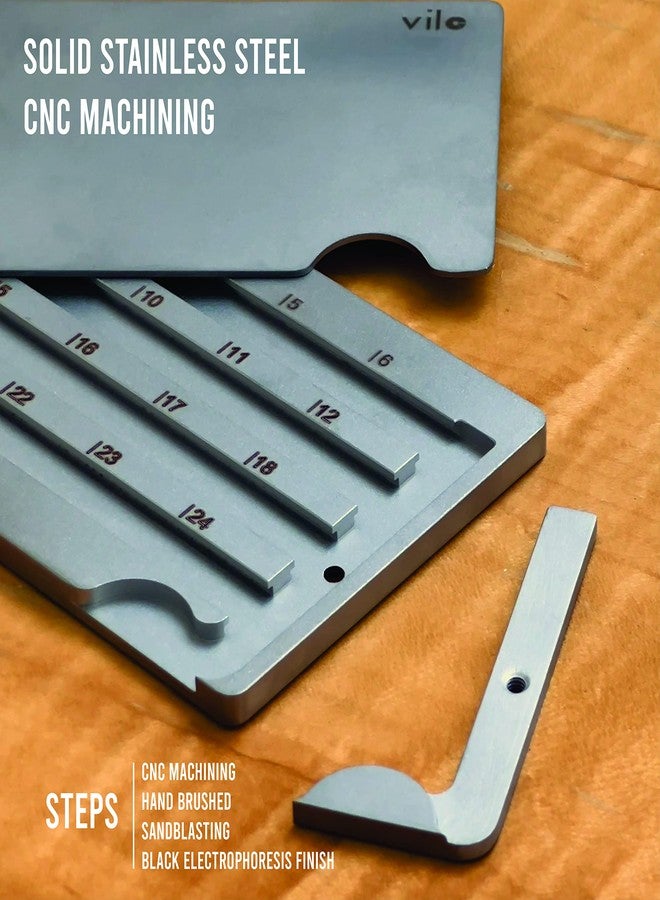 فيلو Vilo - تخزين 24 عبارة بذرة مشفرة، محفظة Crypto Steel، نسخة احتياطية لتخزين البذور المشفرة الباردة من الفولاذ المقاوم للصدأ، متوافقة مع جميع محافظ BIP39، Ledger Nano، Trezor، KeepKey، Coldcard. - Image 3