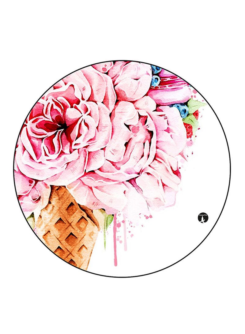 RKN Flowers Printed Mouse Pad  Multicolour
