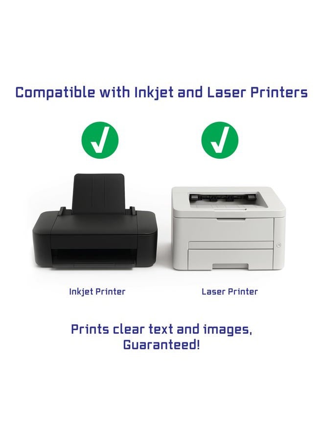 Blank Labels Return Address - 1.75” x .50” - 80 Per Sheet - Permanent White Matte - Inkjet and Laser Guaranteed - Easy to Peel - Made in USA - 25 Sheets - 2000 - Image 3