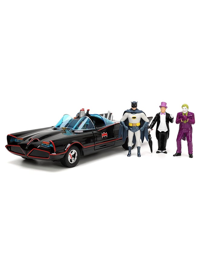 JADA - BATMAN 1966 CLASS. BATMOBILE DELUXE 1:24