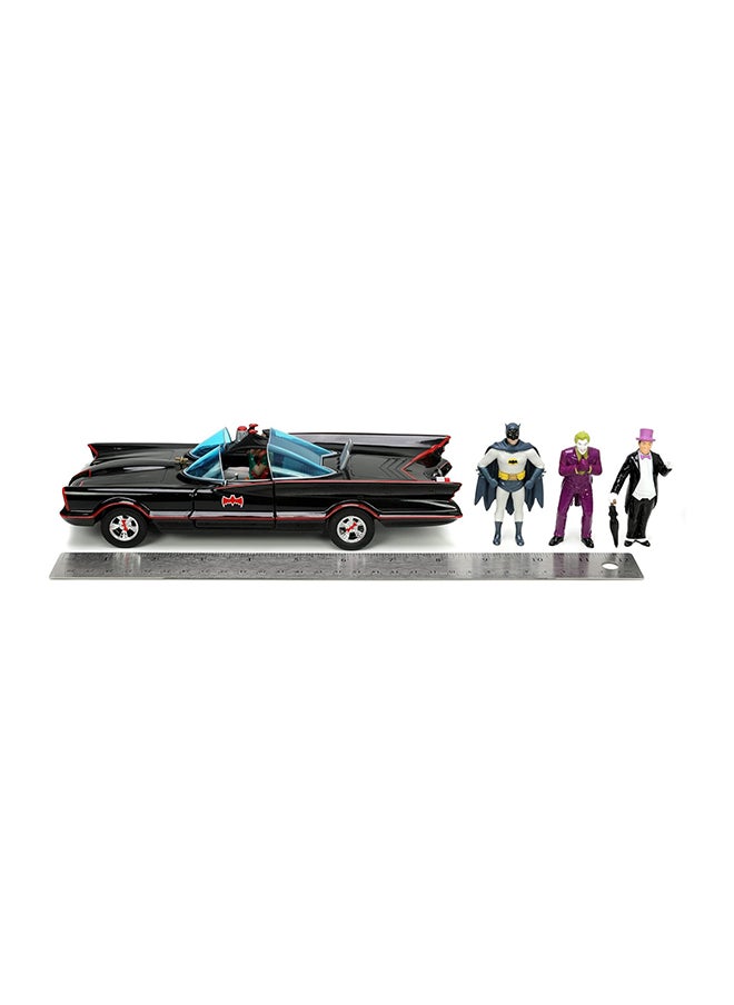 JADA - BATMAN 1966 CLASS. BATMOBILE DELUXE 1:24
