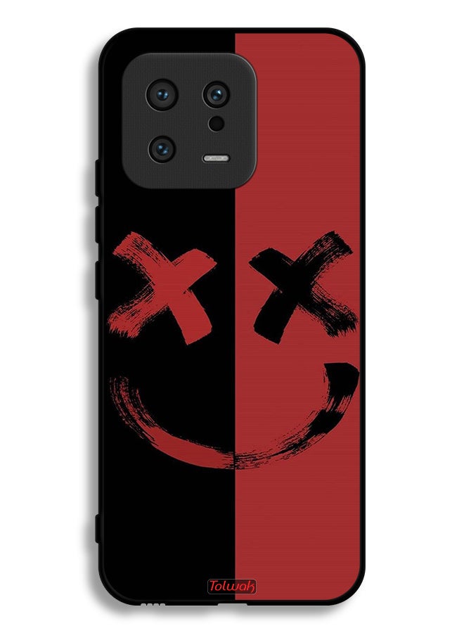 Tolwak Xiaomi 13 Protective Case Cover Marshmallow Art Pattern - Image 2