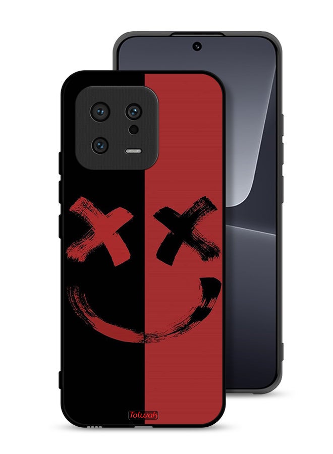 Tolwak Xiaomi 13 Protective Case Cover Marshmallow Art Pattern - Image 1