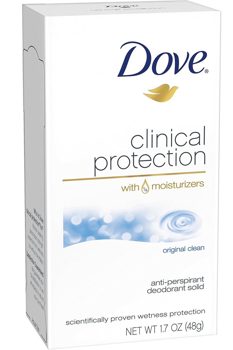دوف مزيل العرق المضاد للتعرق كلينيكال بروتكشن الأصلي النظيف ٤٨ غرام - Image 1