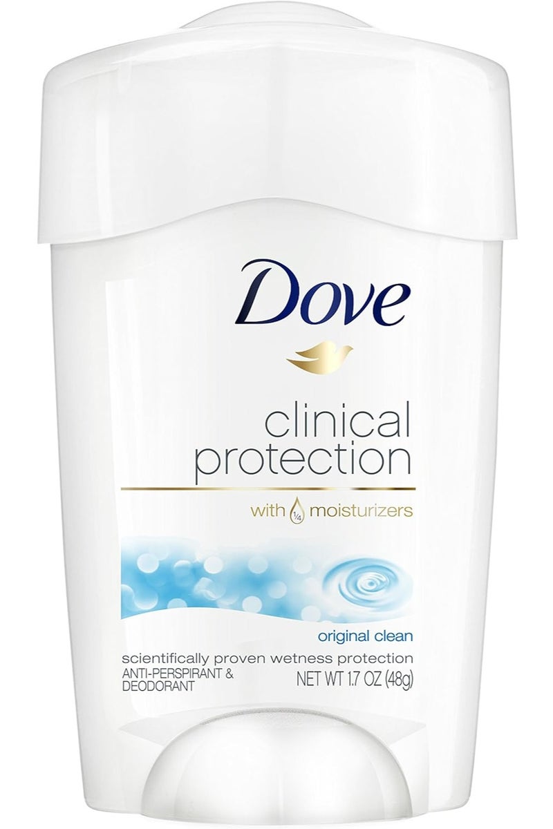 دوف مزيل العرق المضاد للتعرق كلينيكال بروتكشن الأصلي النظيف ٤٨ غرام - Image 2