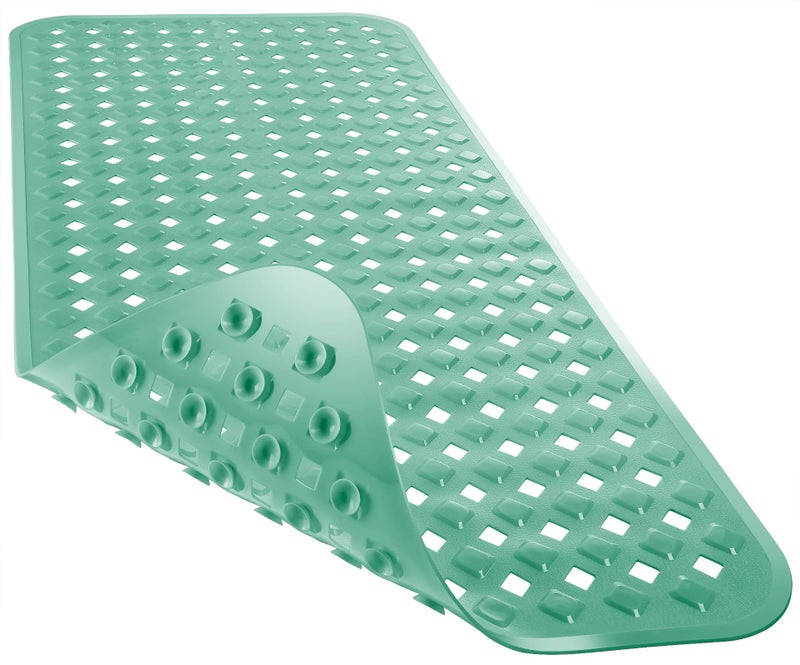 Yimobra Yimobra Bathtub Mat Non Slip 345x155 Inch Long Shower Mat with Drain Holes Suction Cups Bath Mats for Inside Shower Machine Washable BPA Latex Phthalate Free MARRS Green