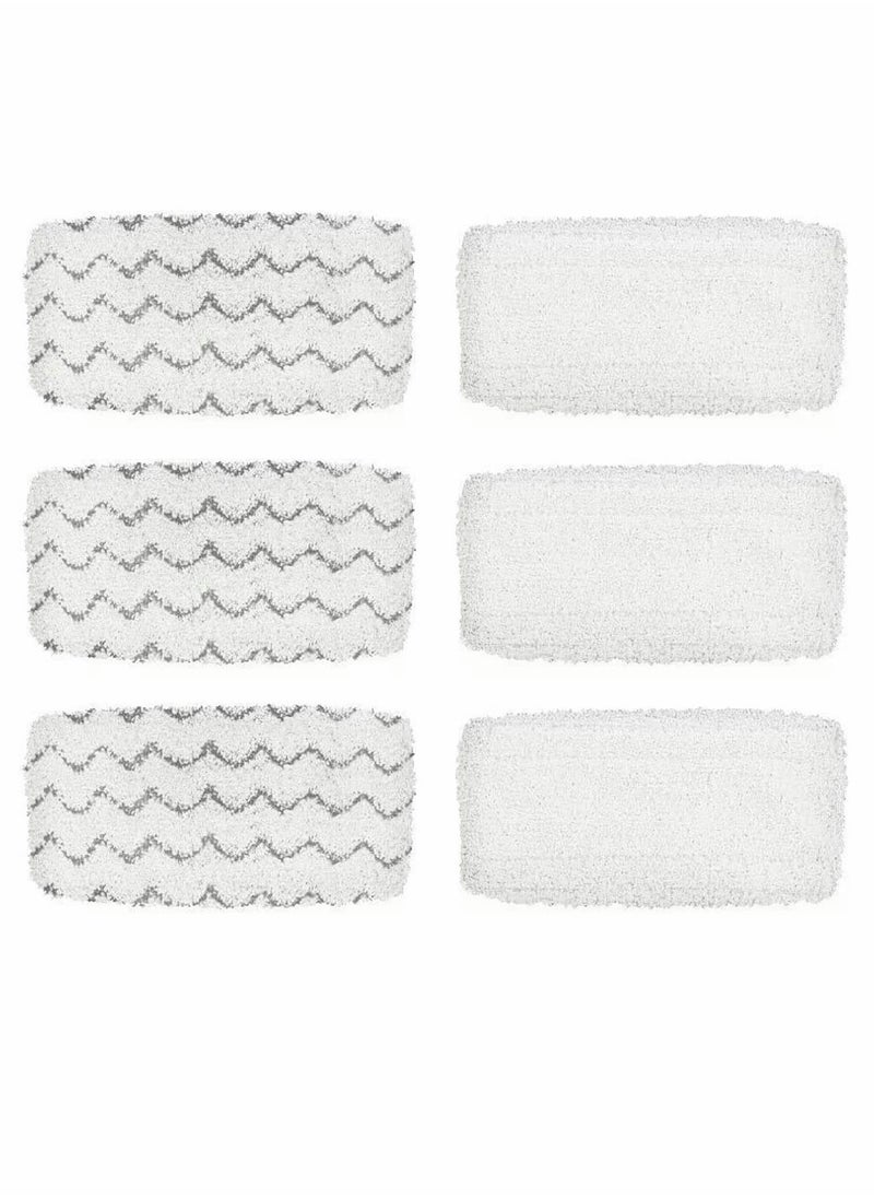 SYOSI BettaWell Steam Mop Refill Pads For Bissell 1252 1606670 1543 1652 1132M 1530 11326 Symphony Hard Floor Vacuum Steam Cleaner Series Pack Of 6  - Image 1